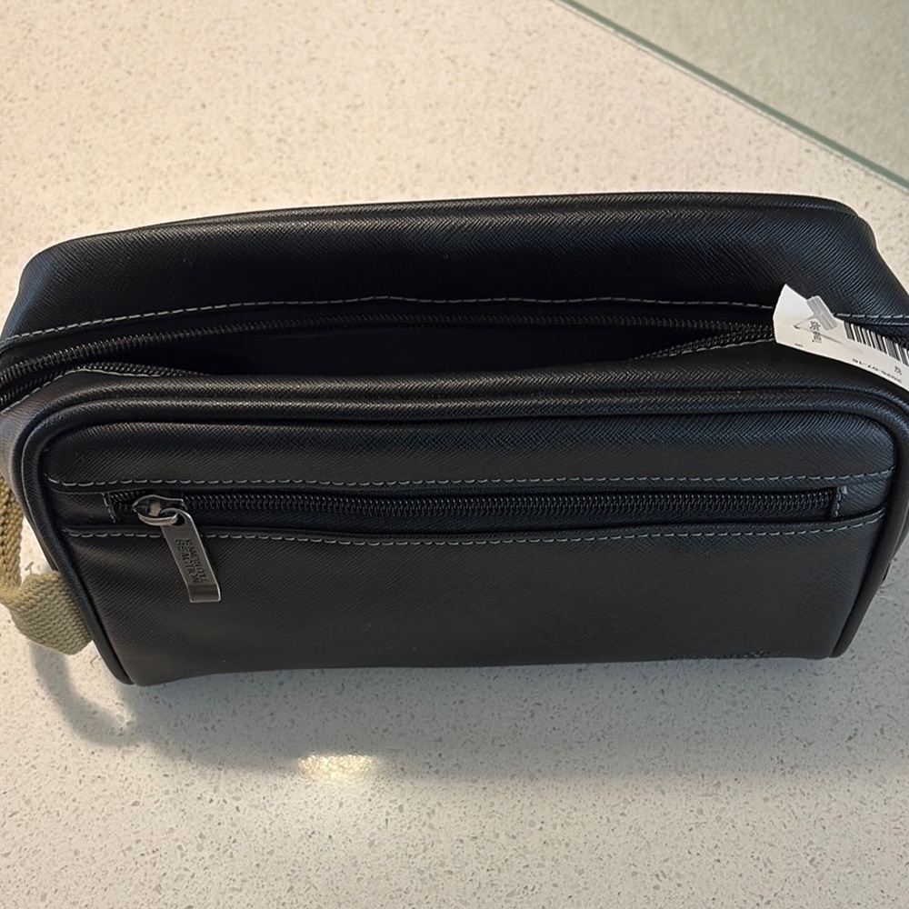 Kenneth Cole Black Toiletry Bag Durable Travel Essential